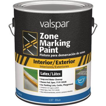 Valspar 1 Gal. Blue Latex Traffic & Zone Marking Paint