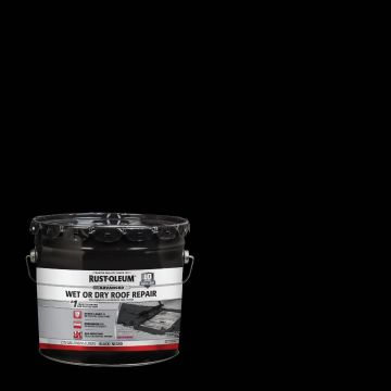 Rust-Oleum 2.75 Gal. Black Advanced Wet or Dry Roof Repair