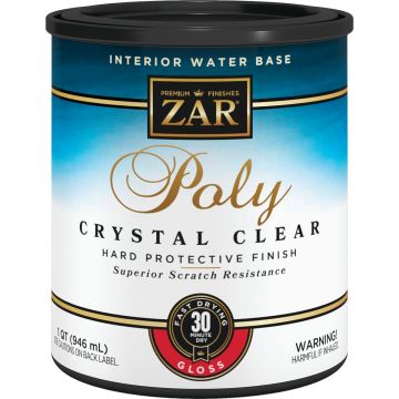 ZAR Aqua Gloss Water-Based Interior Polyurethane, 1 Qt.