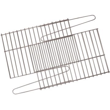 GrillPro 17 In. to 25 In. W. x 11 In. to 14 In. D. Porcelain-Coated Steel Universal Adjustable Rock Grill Grate