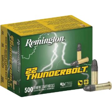 Remington 22 Thunderbolt .22 LR 40 Grain Round Nose Rimfire Ammunition Cartridges