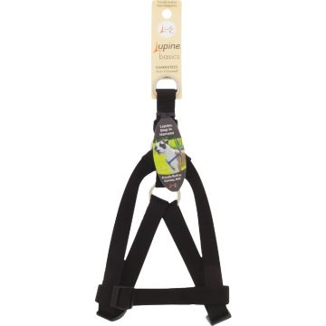 Lupine 3/4 In. Traditional Solid Red 15 to 21 In.Traditional Solid Black Step-In Dog Harness