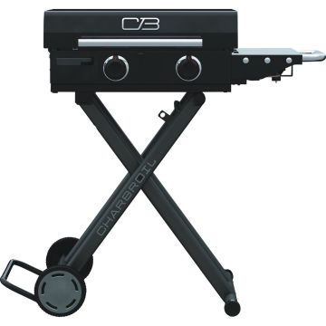 Char-Broil 22 In. Performance Series Folding Cart 2 Burner Portable Propane Gas Griddle