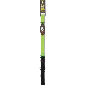 Lupine 1 In. x 6 Ft. Reflective Green-Diamond Dog Leash