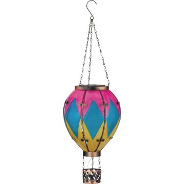 Regal Art & Gift Large Diamond Hot Air Balloon Solar Lantern