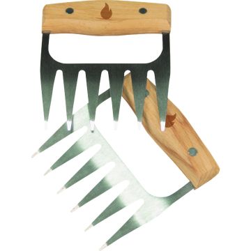 Drip EZ Pork Pullers, Solid Wood with Stainless Steel