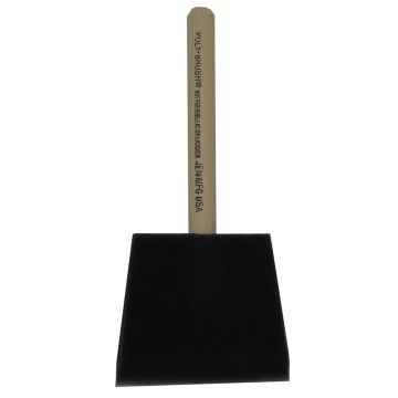 Jen 3 In. Poly Foam Brush with Wood Handle