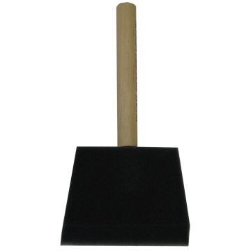 Jen 4 In. Poly Foam Brush with Wood Handle