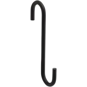 National Hardware 4 In. Black Steel Modern Small S-Hook Plant Hanger