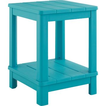 Adams Keter Teal 16 In. Square Resin Deluxe Side Table