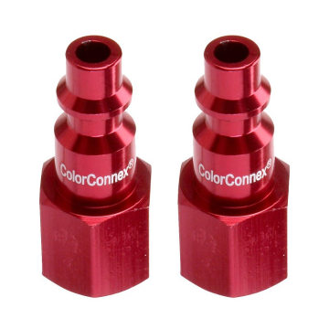 ColorConnex 1/4" Red Interchange Coupler FNTP 2-Pack