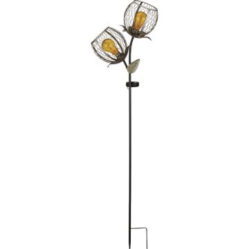 Regal Art & Gift Edison Round Solar Flower Stake