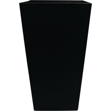 Bloem Finley 20 In. Tall Square Recycled Ocean Plastic Black Planter