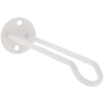 National Hardware 7 In. White Steel Wall Base Plant Hanger