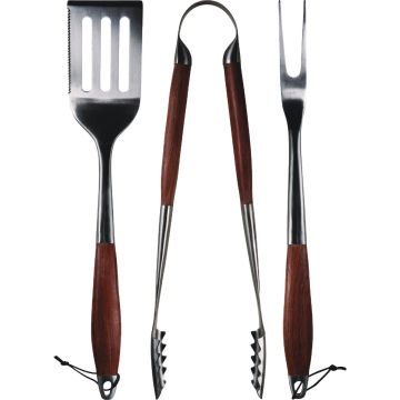 Drip EZ Rosewood Handle BBQ Tool Set (3-Piece)