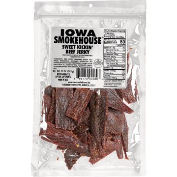 Iowa Smokehouse 10 Oz. Sweet Kickin' Beef Jerky