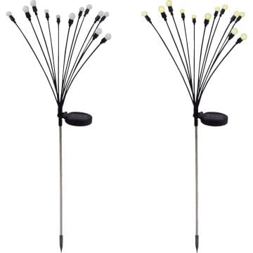 Alpine Warm White LED Firefly Solar Stake Light