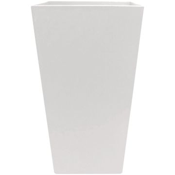 Bloem Finley 20 In. Tall Square Recycled Ocean Plastic Casper White Planter