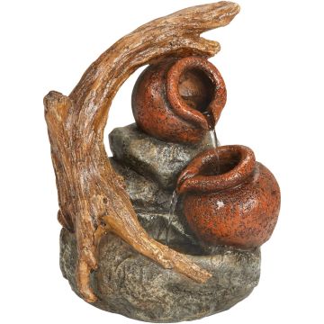 Best Garden 7 In. W. x 11 In. H. x 8.7 In. L. Resin Bowl Tabletop Fountain