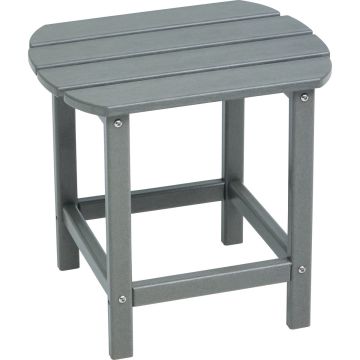 Outdoor Expressions Gray HDPE Side Table