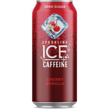 Sparkling Ice 16 Oz. Sparkling Water + Caffeine, Cherry Vanilla