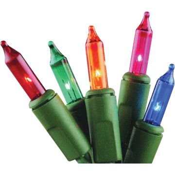 Home Impressions Multi 300-Bulb Mini
Incandescent Icicle Light Set with
Green Wire