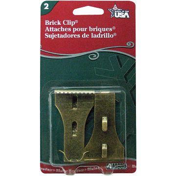Adams Antique Metal Brick Light Clips (2-Pack)