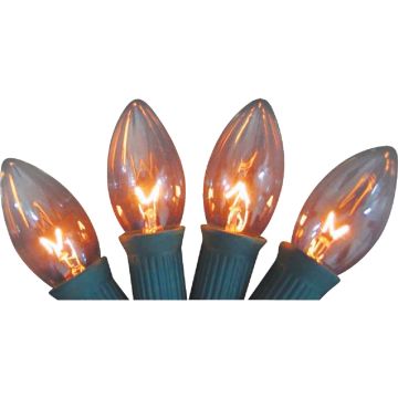 Home Impressions C9 Clear Transparent 125V Replacement Light Bulb (4-Pack)