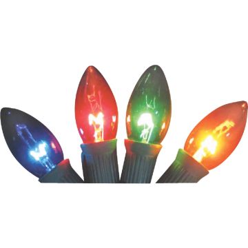 Home Impressions C9 Multi Transparent 125V Replacement Light Bulb (4-Pack)