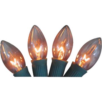Home Impressions C9 Clear Twinkle 125V Replacement Light Bulb (4-Pack)