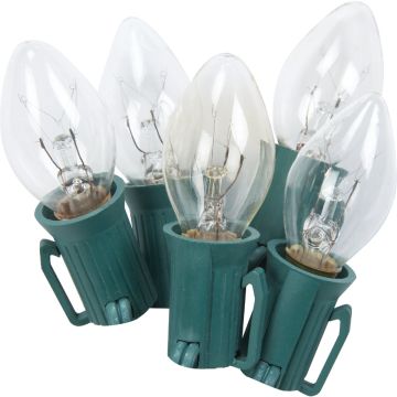 Home Impressions Clear 25-Bulb C7 Incandescent Light Set