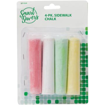 Smart Savers Sidewalk Chalk (4-Count)