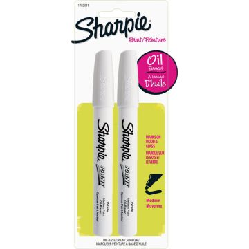 Sharpie White Medium Point Paint Marker (2-Pack)