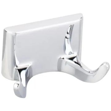 Elements Bridgeport Polished Chrome Double Robe Hook