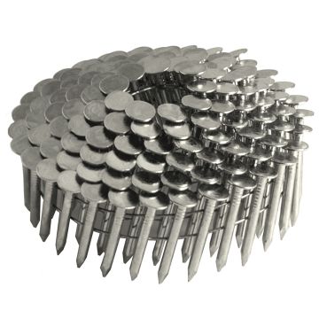 1-1/2 in. x 0.120 15-Degree Smooth Shank Hot Dipped Galvanized Wire Collated Coil Roofing Nails 7200 per Box