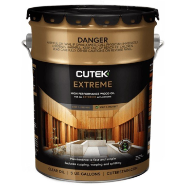 5 Gallon CUTEK Clear Extreme High Performance Oil-Based Wood Stabilizer
