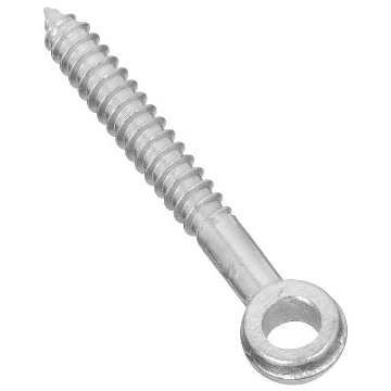 1/2" X 4" Zinc-Plated Steel Screw Eye Lag 
