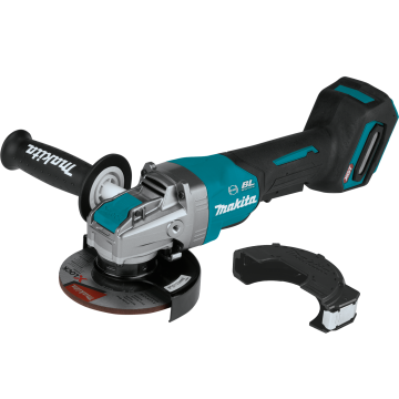 Makita 40V max XGT® Brushless Cordless 4‑1/2" / 5" X‑LOCK Paddle Switch Angle Grinder, with Electric Brake (Tool Only)