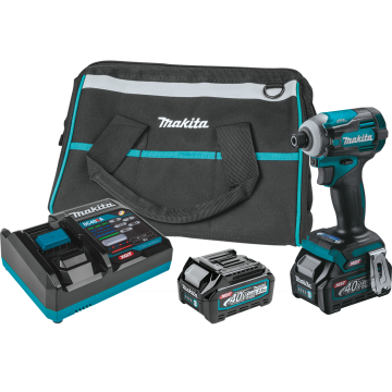 Makita 40V max XGT® Brushless Cordless 4‑Speed Impact Driver Kit (2.5Ah)