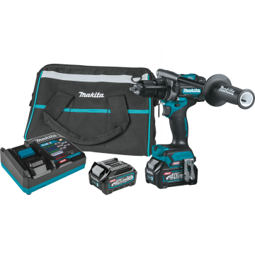 Makita 40V max XGT® Brushless Cordless 1/2" Hammer Driver‑Drill Kit (2.5Ah)