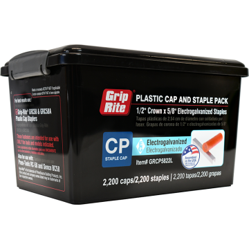 5/8" Plastic Roofing Cap Staple #1