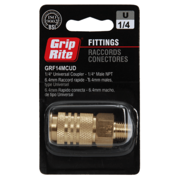 1/4" Univ. Coupler-1/4" Male Npt