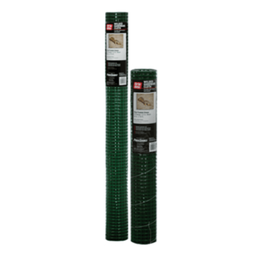 36" x 5' 19GA 1/2" Mesh Vinyl Coated Green Hardware Cloth Grip-Rite
