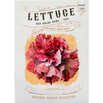 Red Salad Bowl Lettuce Seeds 1951