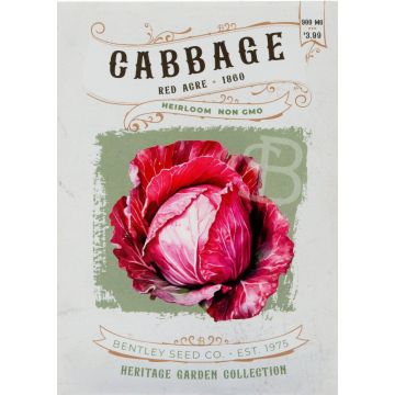 Heirloom Cabbage-Red Acre Seeds (1860)