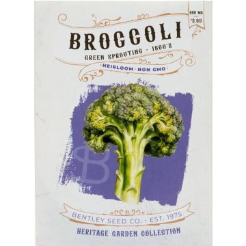 Heirloom Green Sprouting Calabrese Broccoli Seeds (1880)