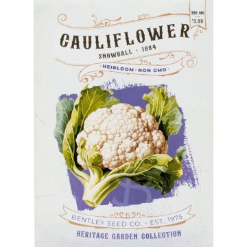 Heirloom Snowball Cauliflower Seeds (1884)