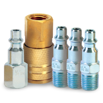 1/4" Industrial Plug & Coupler Kit 5-Pack Grip-Rite 
