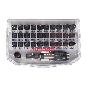 Norske 32 Piece Impact Torsion Bit Set. 