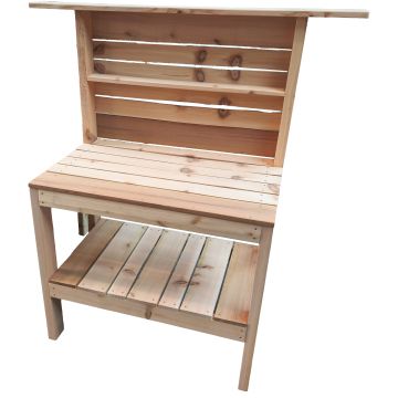 House Made Repurposed Wooden Potting Table 